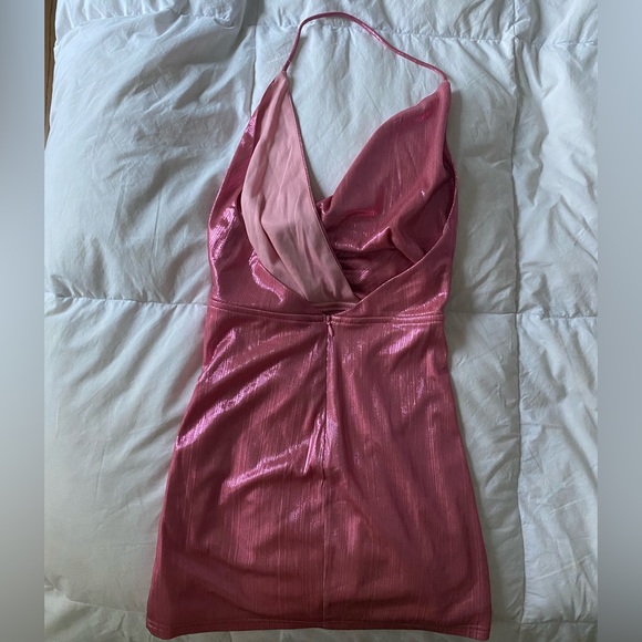 Superdown Missie Wrap Front Pink Mini Dress Size XS - Picture 6 of 10